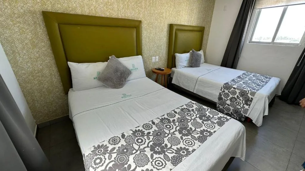 Spacious room with two beds